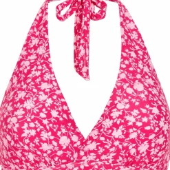 Abecita Women's Maui Halterneck Bikini Bra Pink Lady