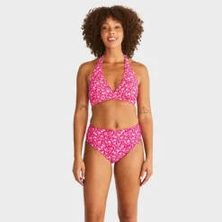 Abecita Women's Maui Halterneck Bikini Bra Pink Lady