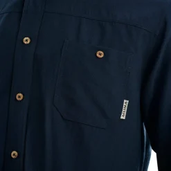Aclima LeisureWool Woven Wool Shirt Man Navy Blazer