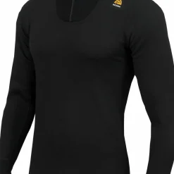 Aclima Men's HotWool Polo with Zip Jet Black