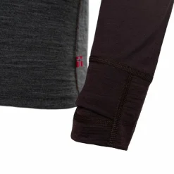Aclima Men's LightWool 180 Polo with Zip Chocolate Plum/Marengo