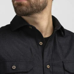Aclima Men's ReBorn Woolshirt Dark Grey Melange