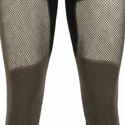 Aclima Men's WoolNet Hybrid Longs Jet Black/Tarmac/Gold Flame
