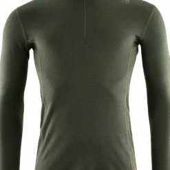 Aclima WarmWool Mock Neck with Zip Man Olive Night