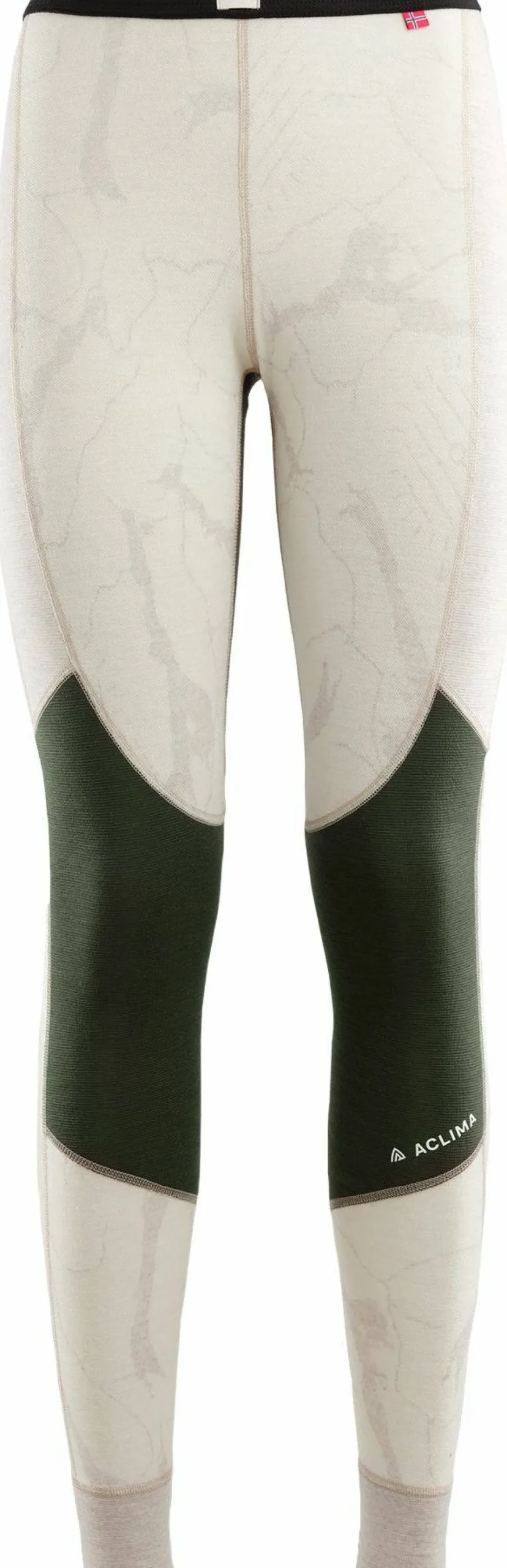 Aclima Women's Lars Monsen Femunden Longs Beige Melange/Olive Night/Femunden Light