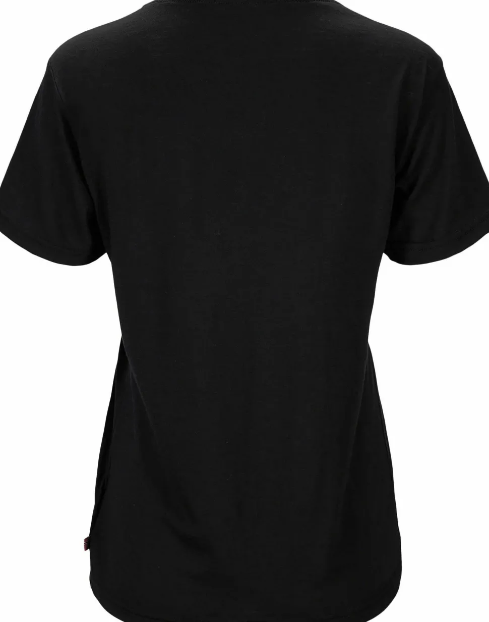 Aclima Women's Lightwool 140 Classic Tee Mountain Jet Black