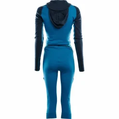 Aclima Women's WarmWool Overall 3/4 Blue Sapphire(Navy Blazer/Azu.
