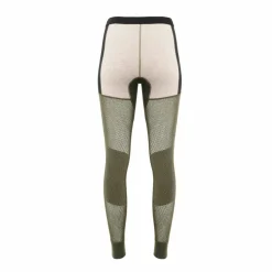 Aclima Women's WoolNet Hybrid Longs Olive Night/Beige Melange/Jet Black