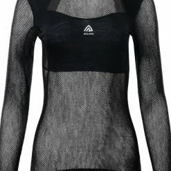Aclima Women's WoolNet Light Crewneck Jet Black