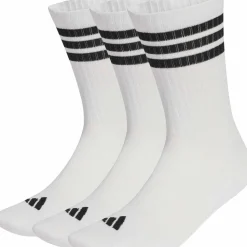 Adidas 3 Stripes Cushioned Sportswear Crew Socks White/black/black