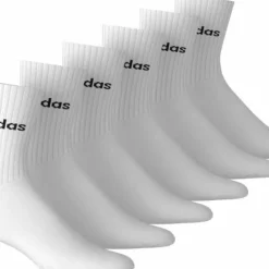 Adidas Cushioned Linear Crew 6p White/black