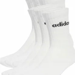 Adidas Cushioned Linear Crew 6p White/black