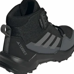 Adidas Kid's Terrex Ax4 Mid RAIN.RDY Hiking Shoes Core Black/Grey Four/Grey Six