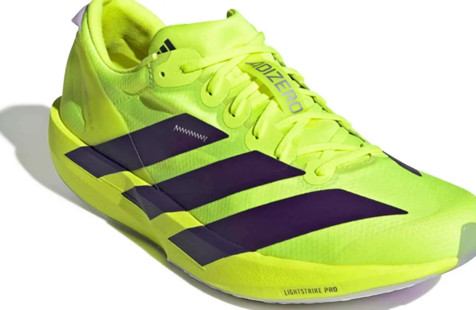 Adidas Men's Adizero Adios 9 Solar Yellow / Aurora Plum / Powder Plum