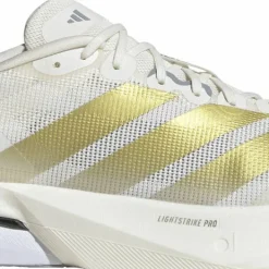 Adidas Men's Adizero Boston 13 Cloud White/Gold Mint/Halsil