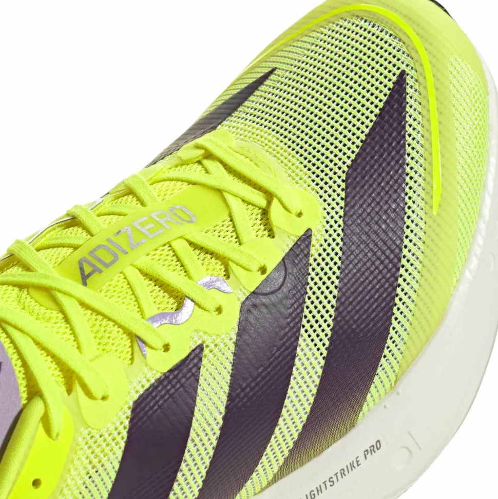Adidas Men's Adizero Boston 13 Solar Yellow / Aurora Plum / Powder Plum