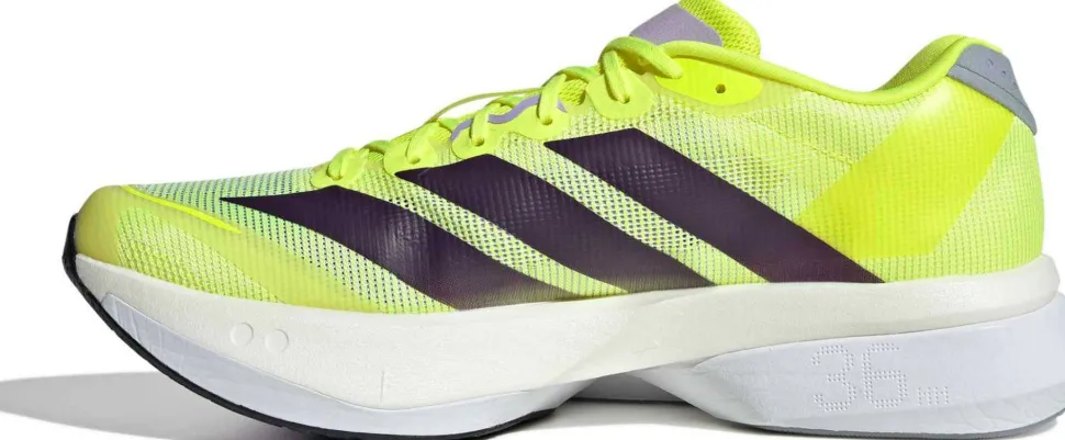Adidas Men's Adizero Boston 13 Solar Yellow / Aurora Plum / Powder Plum