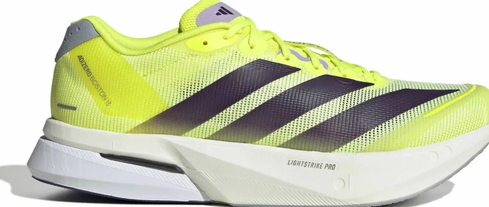 Adidas Men's Adizero Boston 13 Solar Yellow / Aurora Plum / Powder Plum