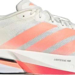 Adidas Men's Adizero Boston 13 Off White / Lucid Orange / Grey