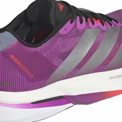 Adidas Men's Adizero Boston 13 Purple/Silver Metallic/Lucid Red