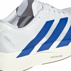 Adidas Men's Adizero Evo SL Cloud White / Royal Blue / Pure Ruby