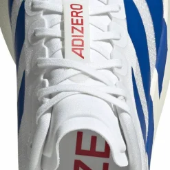 Adidas Men's Adizero Evo SL Cloud White / Royal Blue / Pure Ruby