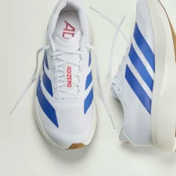 Adidas Men's Adizero Evo SL Cloud White / Royal Blue / Pure Ruby