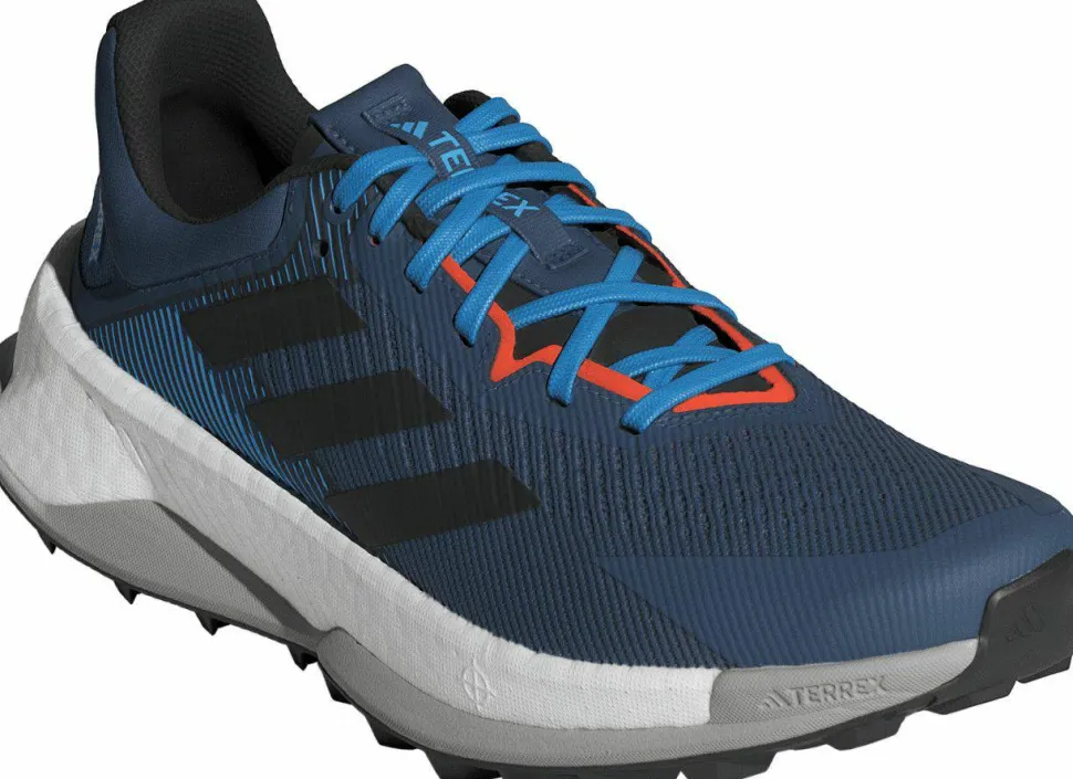 Adidas Men's Terrex Soulstride Ultra Trail Running Shoes Wonder Steel/Core Black/Pulse Blue