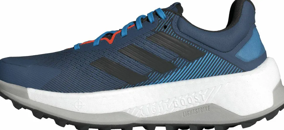 Adidas Men's Terrex Soulstride Ultra Trail Running Shoes Wonder Steel/Core Black/Pulse Blue