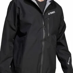 Adidas Men's Terrex Techrock 3L GORE-TEX Performance Jacket Black