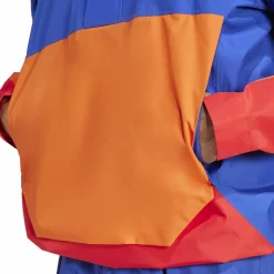 Adidas Men's Terrex Xploric 2.5L Climaproof Anorak Semi lucid blue/ Semi impact orange / Pure ruby