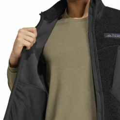 Adidas Men's Terrex Xploric High Pile Fleece Vest Black