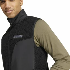 Adidas Men's Terrex Xploric High Pile Fleece Vest Black