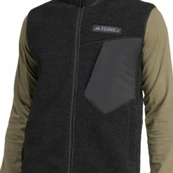 Adidas Men's Terrex Xploric High Pile Fleece Vest Black
