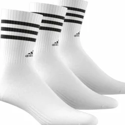 Adidas 3-Stripes Cushioned Sportswear Crew Socks 3-Pairs White/Black