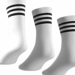 Adidas 3-Stripes Cushioned Sportswear Crew Socks 3-Pairs White/Black
