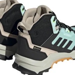 Adidas Unisex TERREX AX4 Mid GORE-TEX Hiking Shoes Semi Flash Aqua/Core Black/Preloved Yellow