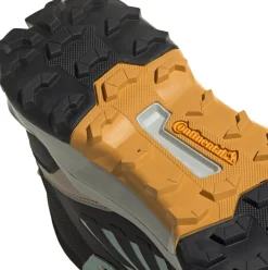 Adidas Unisex TERREX AX4 Mid GORE-TEX Hiking Shoes Semi Flash Aqua/Core Black/Preloved Yellow