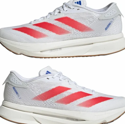 Adidas Women's Adizero SL2 Cloud White/Pure Ruby/Royal Blue