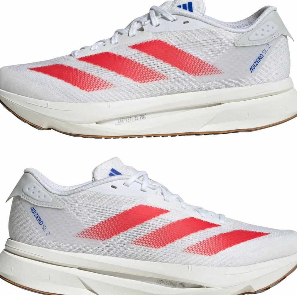 Adidas Women's Adizero SL2 Cloud White/Pure Ruby/Royal Blue