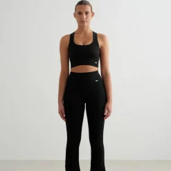 Aim'n Women's High Support Ribbed Bra Black