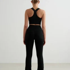 Aim'n Women's High Support Ribbed Bra Black