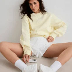 Aim'n Women's Le Run Running Sweatshirt Lemon White