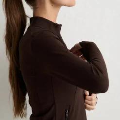 Aim'n Women's Sense Zip Jacket Chocolate