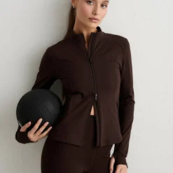 Aim'n Women's Sense Zip Jacket Chocolate