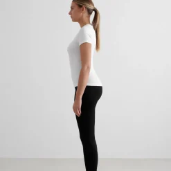 Aim'n Women's Soft Basic Short Sleeve White