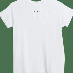 Aim'n Women's Soft Basic Short Sleeve White
