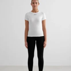 Aim'n Women's Soft Basic Short Sleeve White
