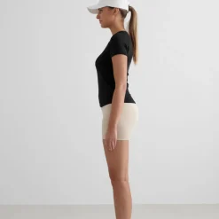 Aim'n Women's Soft Basic Short Sleeve Black
