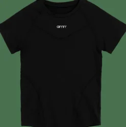 Aim'n Women's Soft Basic Short Sleeve Black